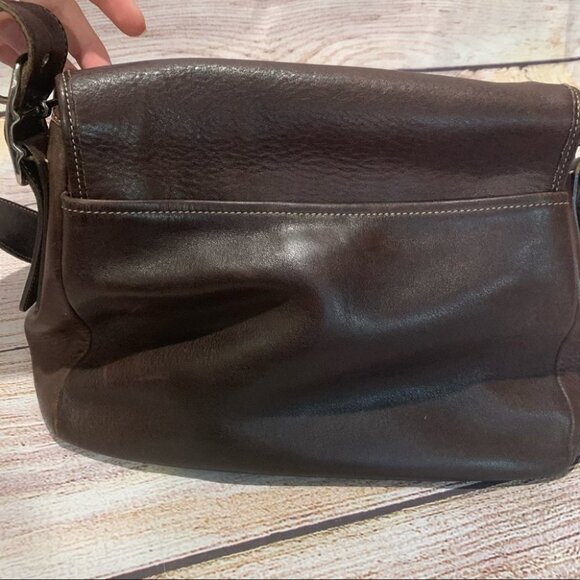 Coach Brown Leather Legacy Crossbody Purse - Picture 10 of 15